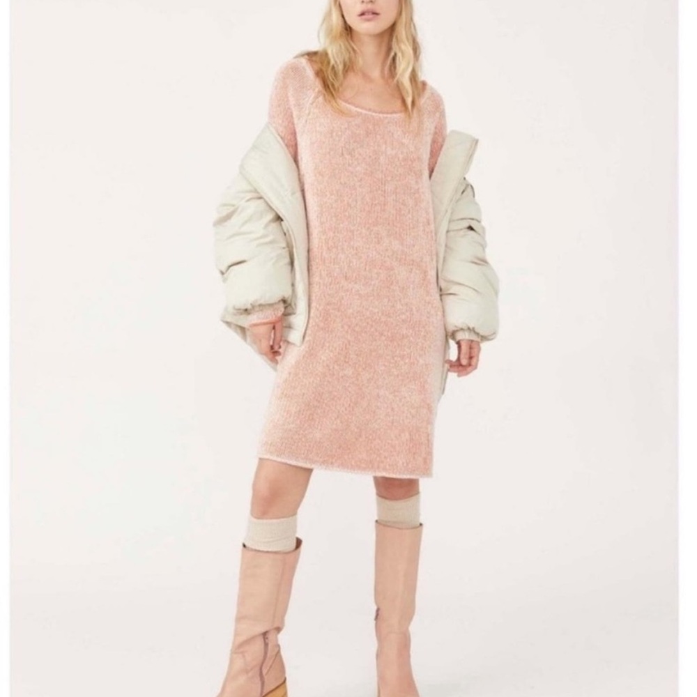 Free people Lenox tunic in carrot cake peach orange stripe soft
